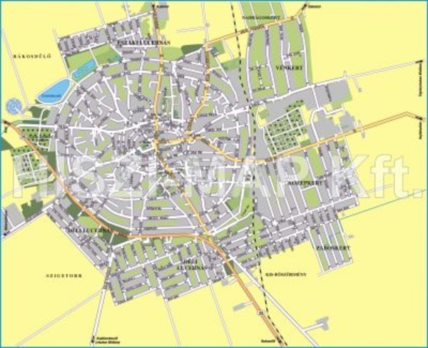 hajdúböszörmény térkép Hajdúböszörmény térkép Térképház   Térkép Center Kft. Budai  hajdúböszörmény térkép