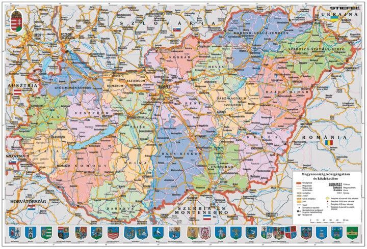magyarország térkép nyomtatható Magyarország közigazgatása és domborzata iskolai lap Stiefel A/4  magyarország térkép nyomtatható