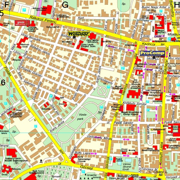 zalaegerszeg térkép Zalaegerszeg térkép, Zalaegerszeg várostérkép Térképház   Térkép  zalaegerszeg térkép