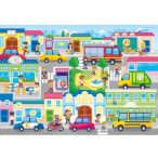   Clementoni SuperColor - Városban, Város puzzle 104 db-os (27114)