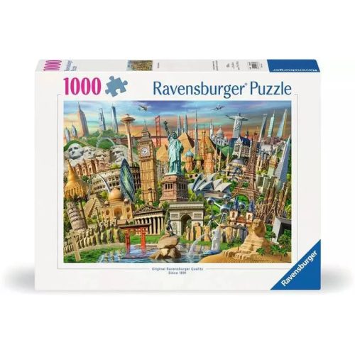 Ravensburger 12000332 - A világ nevezetességei - 1000 db-os puzzle 70x50 cm