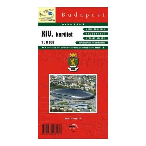 Budapest XIV. kerület térkép Topopress 1:8 000 