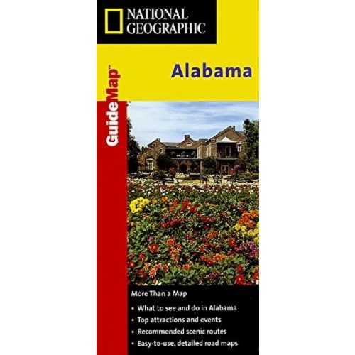 Alabama térkép National Geographic 
