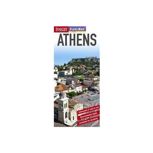 Athén térkép vízálló Insight Flexi map 1:15 000 