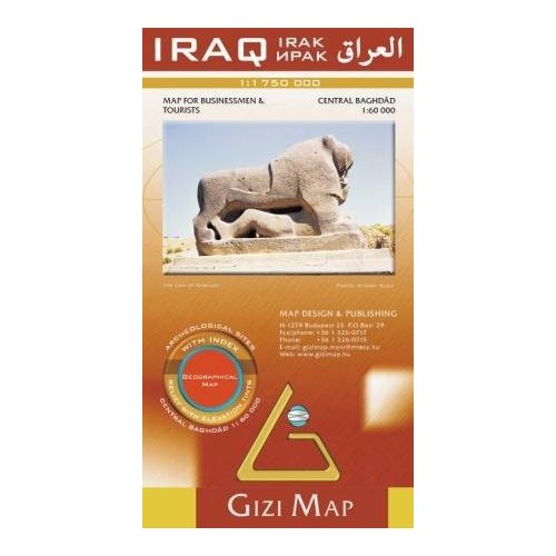 Iraq térkép Gizi Map 1:1 750 000 