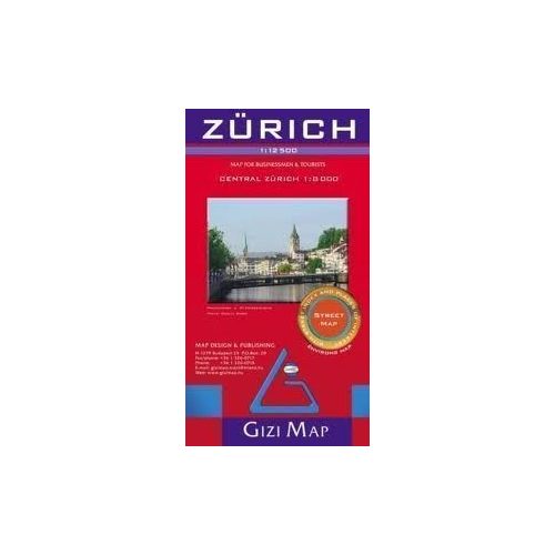 Zürich térkép Gizi Map 1:12 500 