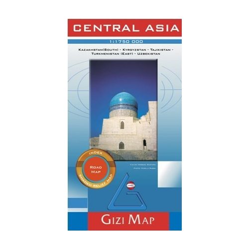 Közép-Ázsia autós térkép  Central Asia Gizi Map 1:1 750 000   