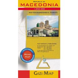 Macedonia térkép Gizi Map  1:250 000 