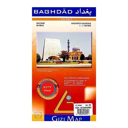 Bagdad térkép Gizi Map 1:25 000, 1:9000 