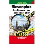   Linz atlasz, Linz és környéke, Wels, Enns, Seyr atlasz Freytag & Berndt 1:12 500 