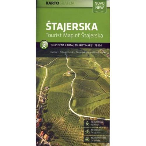 Stajerska - Szlovén Stájerország turistatérkép Kartografija Novo 1:75 000