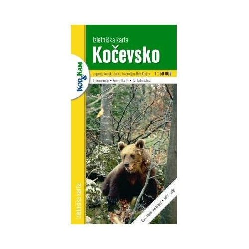 Kocevsko turista térkép Planinska zveza Kod and Kam 1:50 000 