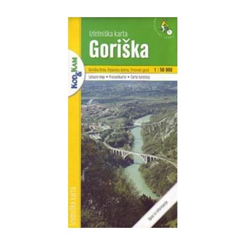 Goriska turista térkép Planinska zveza Kod and Kam 1:50 000 