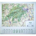 Bükk dombortérkép Magyar Honvédség 1:100 000 63x57 cm