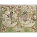   A Föld országai falitérkép, antik világtérkép könyöklő 65x45 cm
