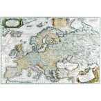 Antik Európa térkép könyöklő 65x45 cm