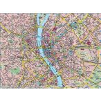   Budapest falitérkép íves , hengerben, 1:27 000, 137 x 98 cm  Freytag térkép PL 23 PL