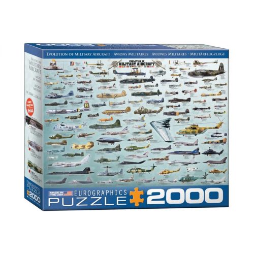 EuroGraphics - Evolution of Military Aircraft - 2000 db-os puzzle - A légierő fejlődése 8220-0578 