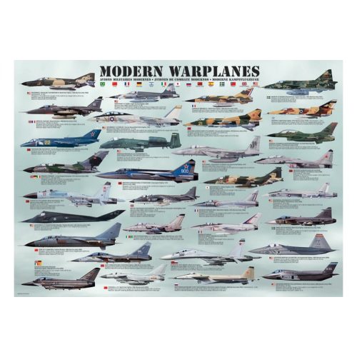 EuroGraphics - Modern Warplanes - 1000 db-os puzzle - Modern háborús repülőgépek 6000-0076 