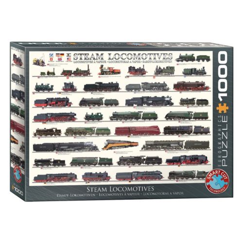 EuroGraphics - Steam Locomotives - 1000 db-os vonatok puzzle 6000-0090