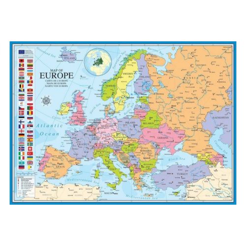 EuroGraphics - Európa térkép 1000 db-os puzzle -Map of Europe 6000-0789 