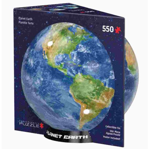 Puzzle Föld bolygó - 550 db-os puzzle képkirakó fém dobozban  48x33 cm  EuroGraphics Planet Earth Tin (8551-5862)