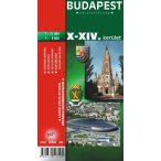   Budapest X.-XIV. kerület térkép Topopress 1:11 000  1:8500 10. kerület 14. kerület térkép