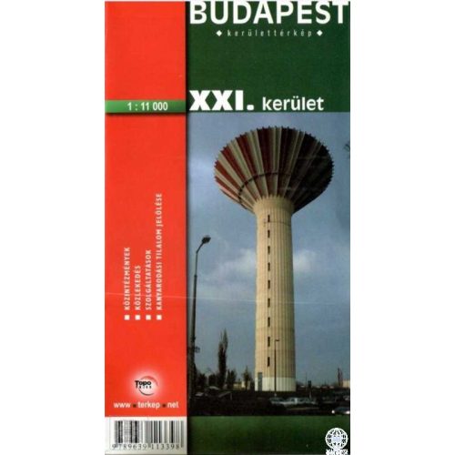 Budapest XXI.kerület térkép Topopress 1:11 000 