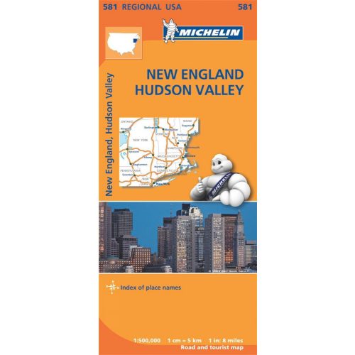 New England térkép Michelin 1:500 000 