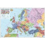 Európa politikai falitérkép fémléces Stiefel 60x40 cm