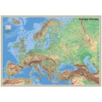   Európa felszíne falitérkép, könyöklő Nyír-Karta  70x50 cm