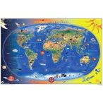   Világtérkép falitérkép világ országai könyöklő Stiefel 65x45 cm