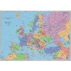 Európa országai falitérkép fémléces  Stiefel 100x70 cm