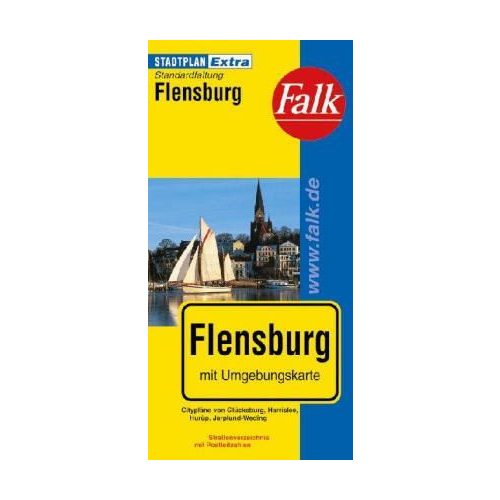 Flensburg térkép Falk 1:12 000 