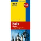 Halle térkép Falk 1:17 500 