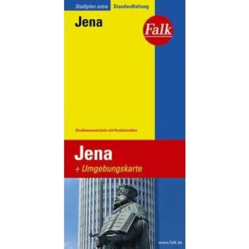 Jena térkép Falk 1:18 500 