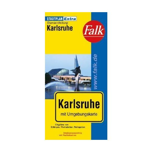 Karlsruhe térkép Falk 1:15 000 
