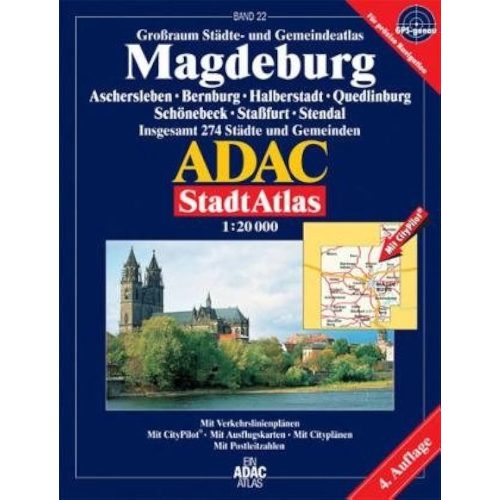 Magdeburg térkép ADAC 1:20 000 