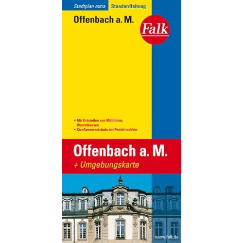 Offenbach térkép Falk 1:15 000 