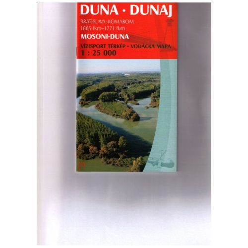  Duna vízitérkép 1. Mosoni Duna térkép Paulus 1:25 000 