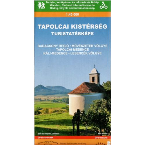 Tapolcai Kistérség turista térkép Térképskála 1:45 000 