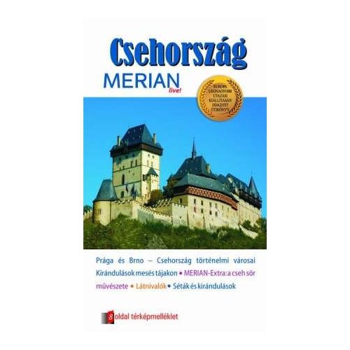 Csehország útikönyv Merian kiadó 