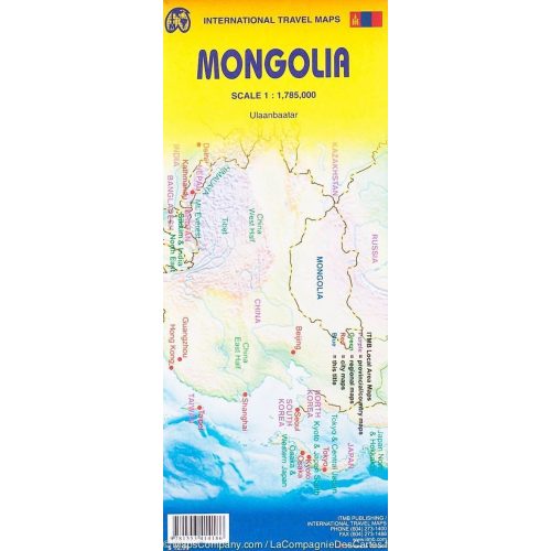 Mongólia térkép ITM 1:2 500 000 