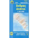 101. Andros térkép Road Editions 1:50 000 