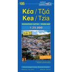 105. Tzia térkép Road Editions 1:40 000 