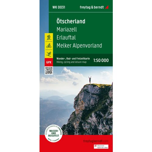 WK 0031 Ötscherland turistatérkép, Mariazell turista térkép, Erlauftal, Melker Alpenvorland 1:50 000 Freytag