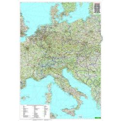 Közép-Európa falitérkép Freytag 1:2 000 000 87x123 cm