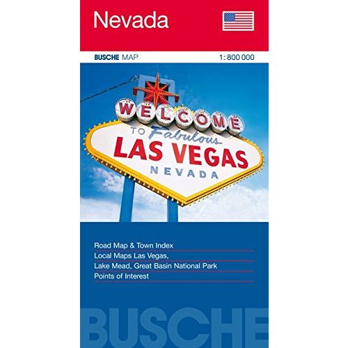Nevada térkép Busche map 1:800 000 