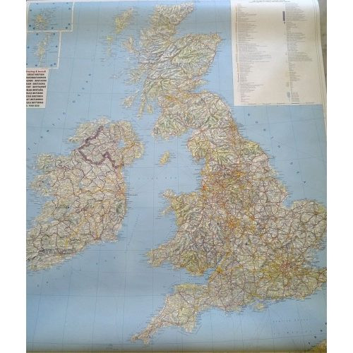 Nagy-Britannia falitérkép fóliázott Freytag 110x98 cm