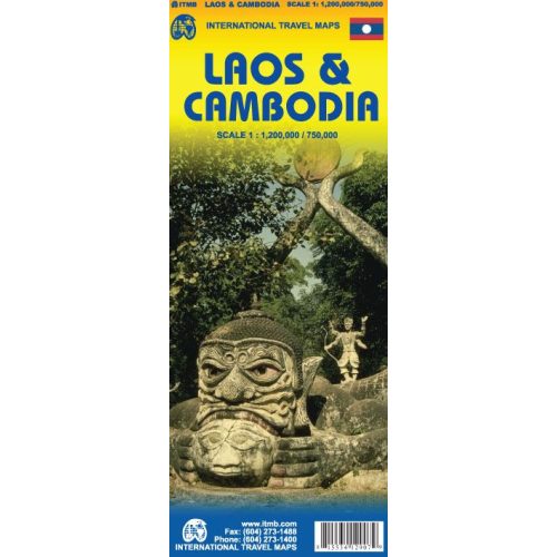 Laosz, Kambodzsa térkép ITM 1:1 200 000  